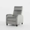 Fotele Wypoczynkowe| Fotel wypoczynkowy z funkcją relaks szary KATINIO
