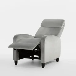 Fotele Wypoczynkowe| Fotel wypoczynkowy z funkcją relaks szary KATINIO