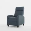 Fotele Wypoczynkowe| Fotel wypoczynkowy z funkcją relaks niebieski KATINIO