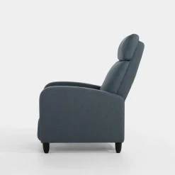 Fotele Wypoczynkowe| Fotel wypoczynkowy z funkcją relaks niebieski KATINIO