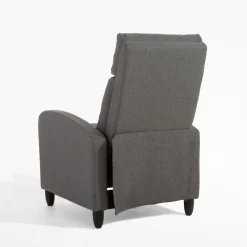 Fotele Wypoczynkowe| Fotel wypoczynkowy z funkcją relaksu ciemnoszary KATINIO