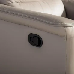 Fotele Wypoczynkowe| Fotel wypoczynkowy z funkcją relaksu skórzany ALASSIO