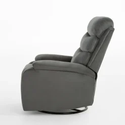 Fotele Wypoczynkowe| Fotel wypoczynkowy z funkcją relaks szary GLIXI