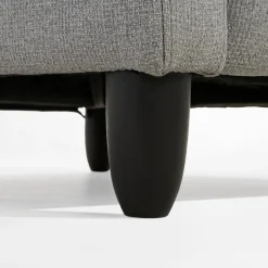 Fotel wypoczynkowy z funkcją relaksu jasnoszary KATINIO