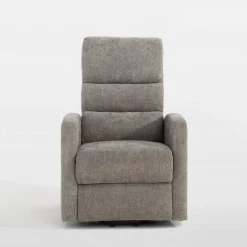Fotele Wypoczynkowe| Fotel wypoczynkowy z funkcją relaks szary EXMANO
