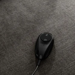 Fotele Wypoczynkowe| Fotel wypoczynkowy z funkcją relaks szary EXMANO