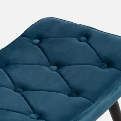 Fotele Wypoczynkowe|inny Fotel wypoczynkowy z podnóżkiem granatowy JEXI