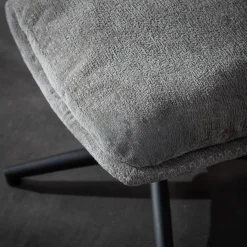 Fotel wypoczynkowy z podnóżkiem szary DEFIT