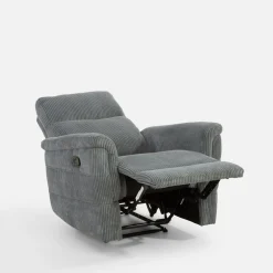 inny Fotel z funkcją relaks sztruksowy ZALI