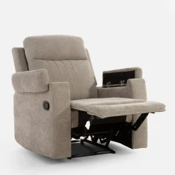 Fotel z funkcją relaksu beżowy ZAVIT