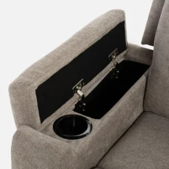 Fotel z funkcją relaksu beżowy ZAVIT