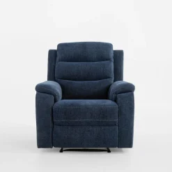 Fotel z funkcją relaksu niebieski ZATRI