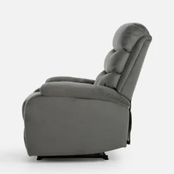 inny Fotel z funkcją relaksu szary GANIBIO