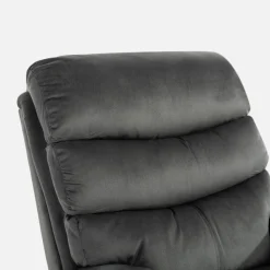 inny Fotel z funkcją relaksu szary GANIBIO