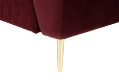 FN Design Fotel z pikowaniem bordowy EMPOLI