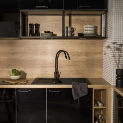 Fronty Gładkie|Qubik Front drzwi SALSA 40x63,7 czarny