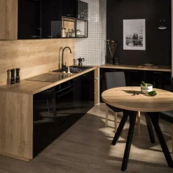 Fronty Gładkie|Qubik Front drzwi SALSA 30x137,3 czarny