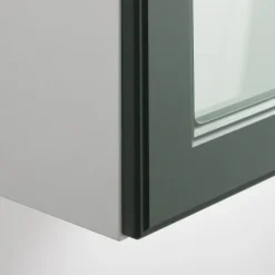 Fronty Przeszklone|Qubik Front przeszklony ALDEA 60x98 oliwkowy mat