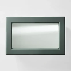 Fronty Przeszklone|Qubik Front przeszklony ALDEA 60x38,1 oliwkowy mat