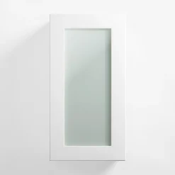 Fronty Przeszklone|Qubik Front przeszklony NOTO 40x76,5 biały połysk