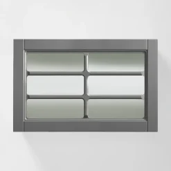 Fronty Przeszklone|Qubik Front szpros HAMPTON 60x38,1 cm onyx szary