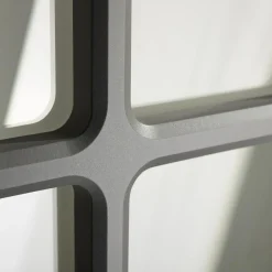 Fronty Przeszklone|Qubik Front szpros HAMPTON 60x98 cm onyx szary