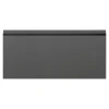 Fronty Frezowane|Qubik Front szuflady KATANIA 40x18,9 onyx szary