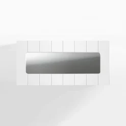 Fronty Przeszklone|Qubik Front witryna biały premium SIMPLE 80x38,1 cm