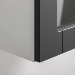 Fronty Przeszklone|Qubik Front witryna grafit SIMPLE 60x38,1 cm