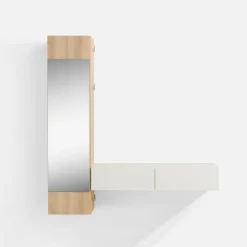 Garderoby|FORTE Garderoba wisząca z lustrem GELAZA