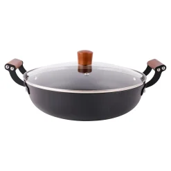 Garnki, Patelnie I Pokrywki| Garnek żeliwny niski czarny FERRO 3,5 l