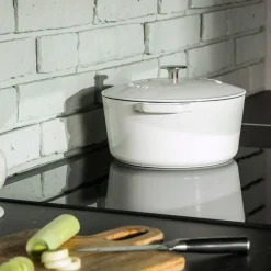 Garnki, Patelnie I Pokrywki|GERLACH Garnek żeliwny z pokrywką NATUR IRON 5l