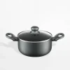 Garnki, Patelnie I Pokrywki|Ambition Garnek z pokrywką GRAPHITE 20 cm