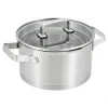 Garnki, Patelnie I Pokrywki| Garnek ze stali nierdzewnej srebrny TRAME 3,3 l