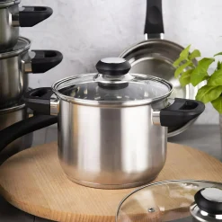 Garnki, Patelnie I Pokrywki|Altom Garnek ze stali nierdzewnej wysoki EMILIO 2,3 l