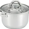 Garnki, Patelnie I Pokrywki| Garnek ze stali nierdzewnej srebrny GAMMA 2,5 l