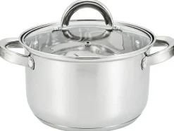 Garnki, Patelnie I Pokrywki| Garnek ze stali nierdzewnej srebrny GAMMA 2,5 l