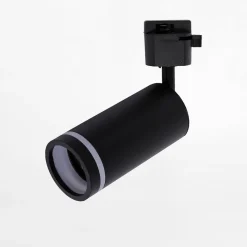 Szynoprzewody|Spoty Montowane Na Szynie|TK Tomasz Krywult Głowica na szynoprzewód czarna TRACER JET RING