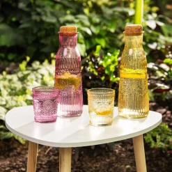 inny Karafka szklana z korkiem 1L MIX