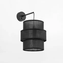 TK Tomasz Krywult Kinkiet abażur czarny CALISTO