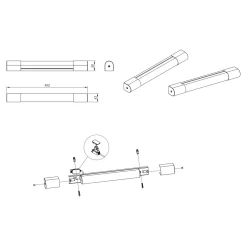 Kinkiety|Zumaline Kinkiet łazienkowy LED IP44 chrom PARKS 40,2 cm