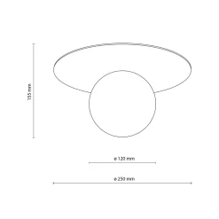 Kinkiety|TK Tomasz Krywult Kinkiet czarny KULA PIXI