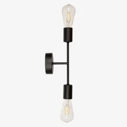 Kinkiety|domiluce Kinkiet czarny LUCA 2