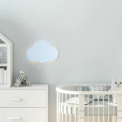 Kinkiety|TK Tomasz Krywult Kinkiet do pokoju dziecięcego niebieski CLOUD