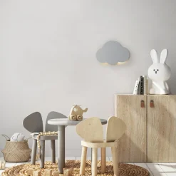 TK Tomasz Krywult Kinkiet do pokoju dziecięcego szary CLOUD