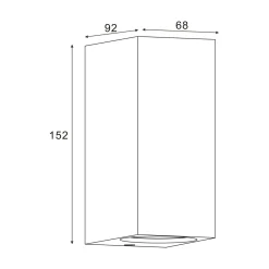 Lampy Ogrodowe|Lampy Ogrodowe|Zumaline Kinkiet elewacyjny HARMONIA GU10 IP44 czarny