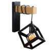 Kinkiet geometryczny czarny SWEDEN WOOD