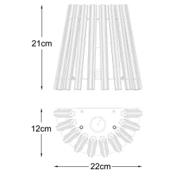 Kinkiety|Zumaline Kinkiet glamour złoty BACH