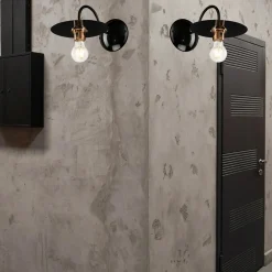 Kinkiety| Kinkiet industrialny czarny ALICE