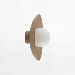 Kinkiety|TK Tomasz Krywult Kinkiet jasny brąz SLATE SABIA GLASS